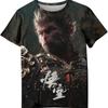 Men's Fashion Funny 3D Printed T-shirt Casual Round Neck Short Sleeved T-shirt