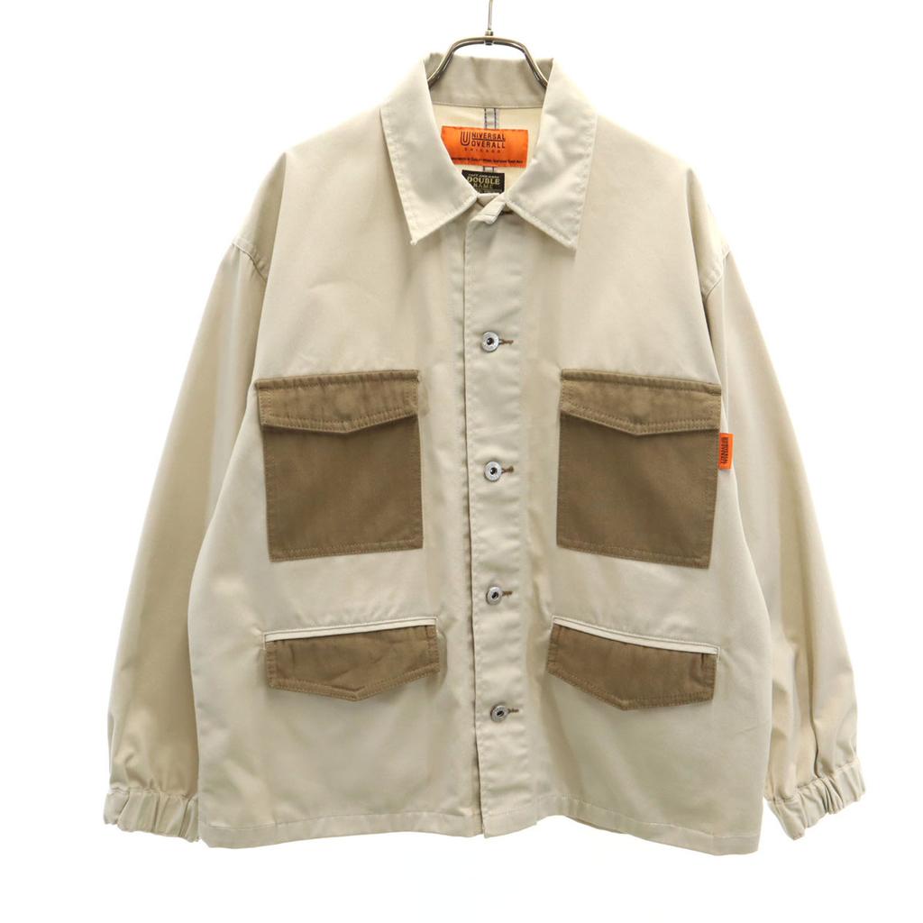 UNIVERSAL OVERALL Long Sleeve Work Shirt F Beige Men's Used