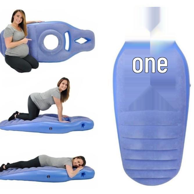 Inflatable Maternity Mattress Yoga Mat with Support Pillow