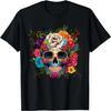 Dia De Los Muertos Costume Womens Day Of Dead Sugar Skull T-Shirt