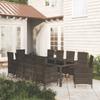 Day and Night - Day and Night Garden Dining Set 11 Pieces and Black Synthetic Rattan Cushions