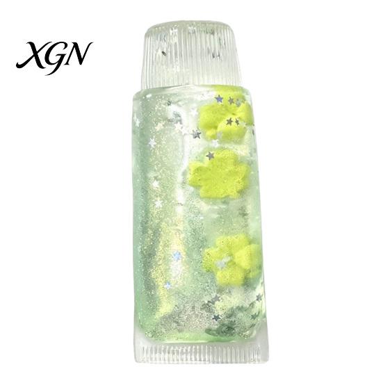 Stress Relief Squeeze Toy Clear Glitter Toothpaste Tube Toy, Fruit Anxiety Slow Rising Soft Sensory for Kids