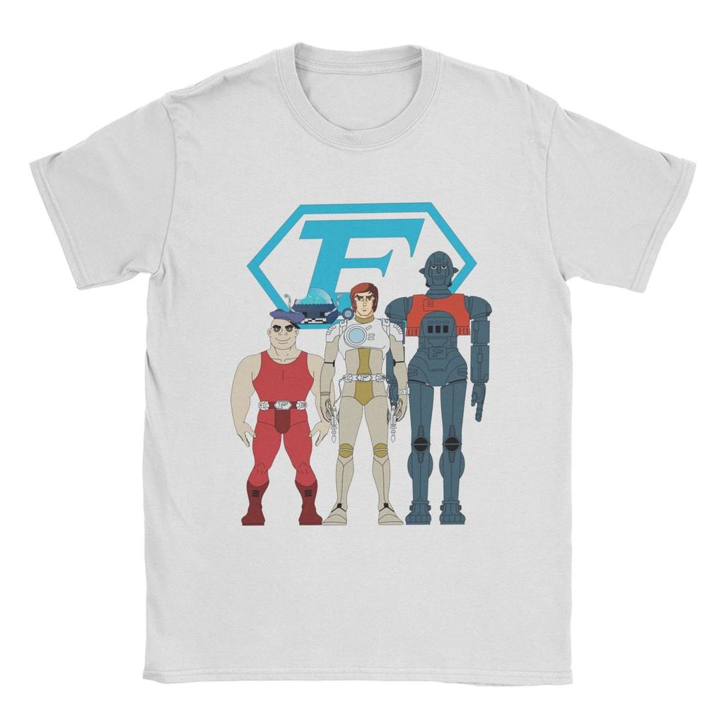 Volnočasové pánské tričko Captain Future s kulatým výstřihem, bavlněná trička s krátkým rukávem, grafické topy