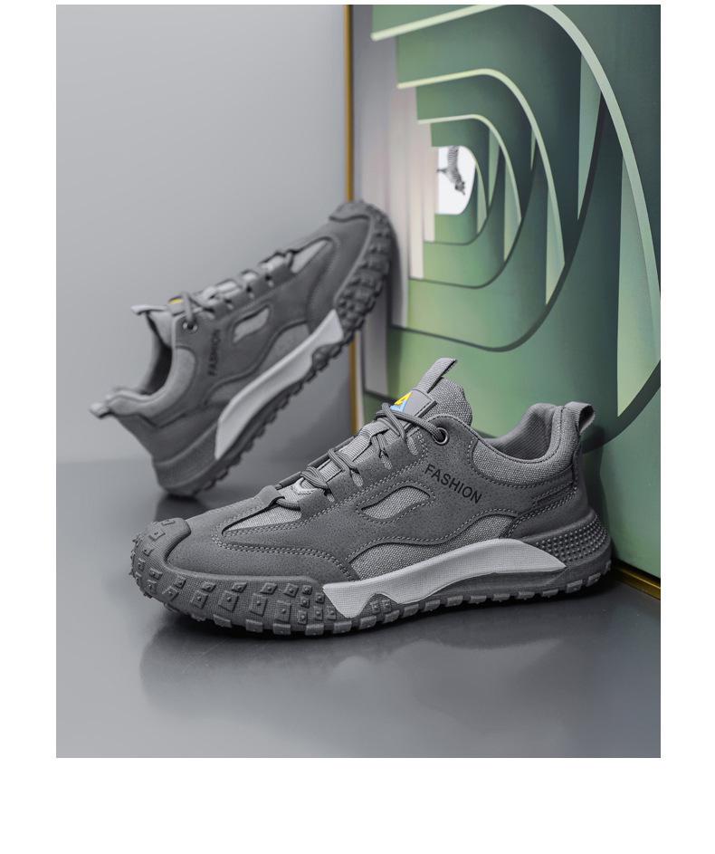 Men's Cross-Border Lightweight Mesh Hiking & Casual Work Shoes, Breathable & Protective