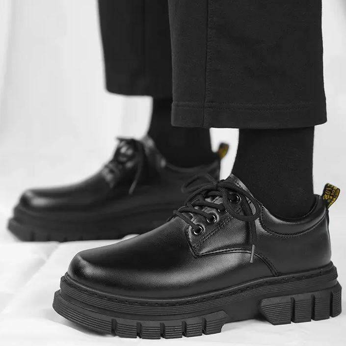 

Модные туфли дерби мужские 2025 осень новые британский стиль повседневные кожаные туфли мужские нарядные деловые повседневные кожаные туфли zapatos para hombre 39