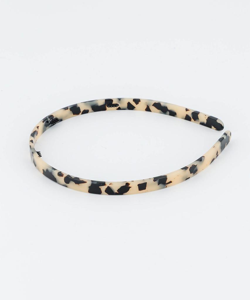 Alexandredeparis Pleasance Hairband Beige Tortoise