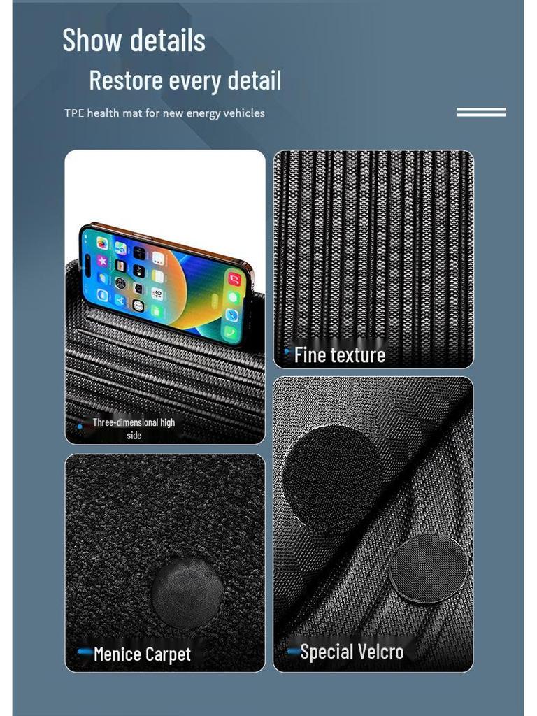 Custom TPE Floor Mats for 2023-2024 Lexus RX, Including Trunk Mat