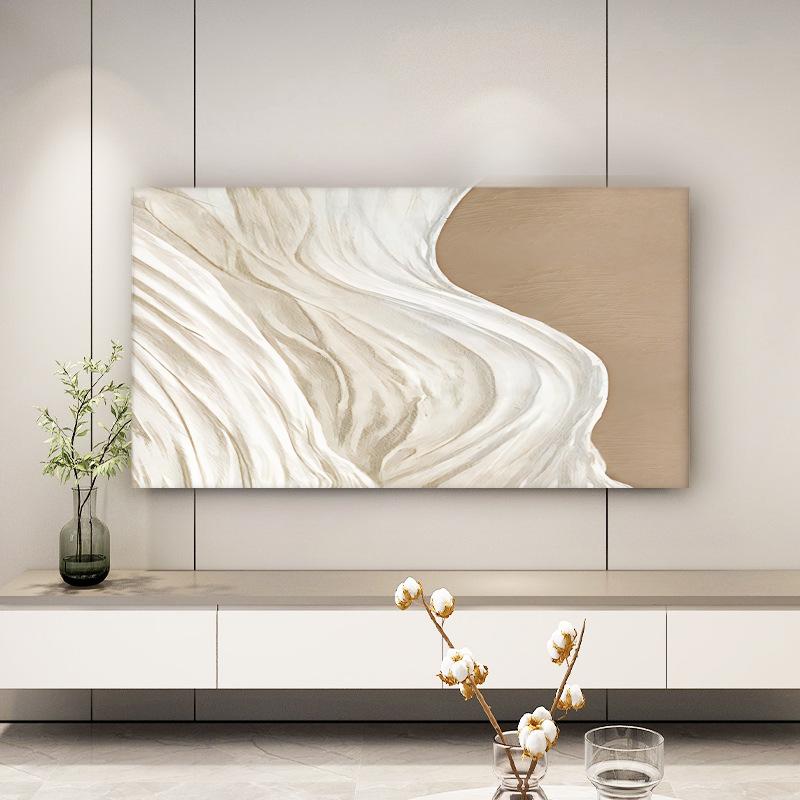 Modern Minimalist Printed Pattern Elastic TV Covers Brand Generic All Inclusive Dust Prevention Cover Wall Mounted Television Protective Cloth