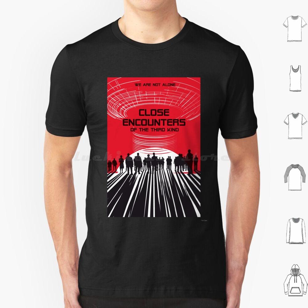 T Shirt 6xl Cotton Cool Tee Movie Cinema Cinephile Retro Scifi Ufo Minimalist I Want To Believe Universe Steven Spielberg