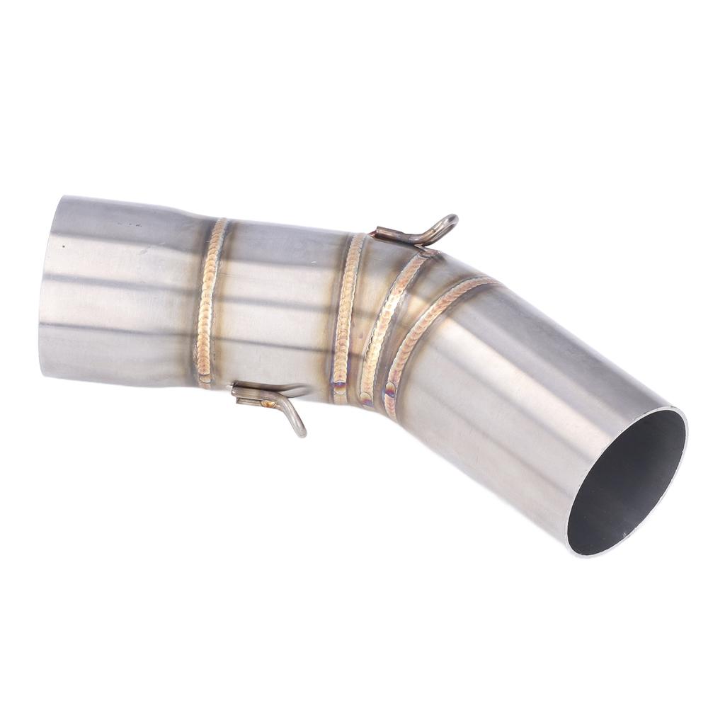 Motorcycle Exhaust Middle Link Pipe Connector Stainless Steel Replacement for Ninja ZX6R 2008‑2021