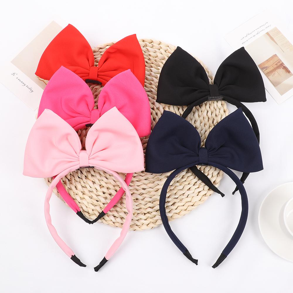 1PC Big Bow Hair Hoop Headband Women Girls Cute Bowknot Headdress Cosplay Costume Party Decor Headwear Hair Accessory