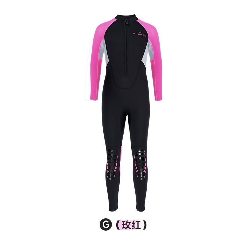 Kids 2.5mm Neoprene Wetsuit Full Body Long Sleeve Snorkeling Surfing Swimming Warm Water Sports