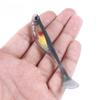 5 pz T-tail Richiamo Morbido di Pesca Bionic Bass Pike Con Occhi 3D Artificiale 8.8 cm Attrezzatura Da Pesca