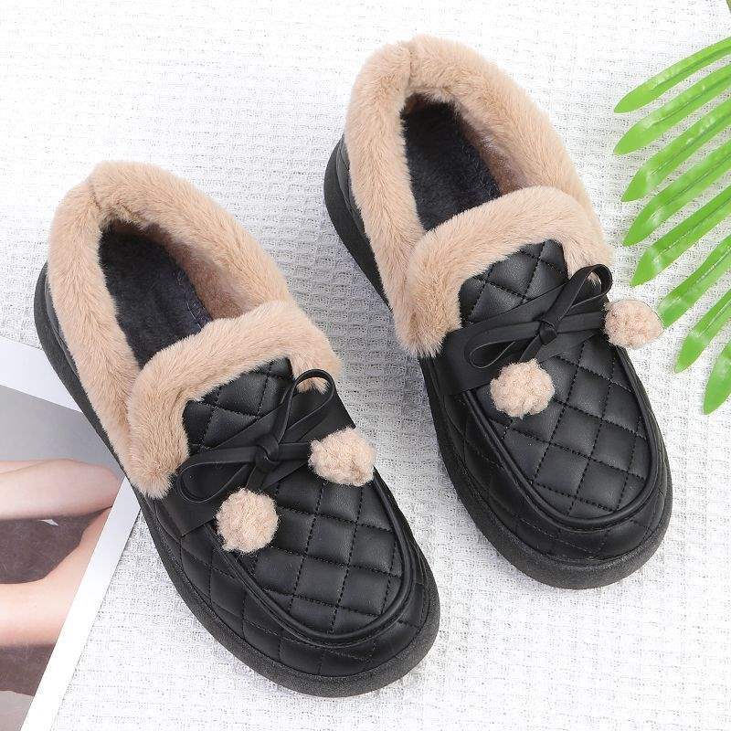 Zima nowe damskie buty bawełniane ocieplane Pekin ciepłe mokasyny antypoślizgowe aksamitne buty bawełniane dla matki codzienne gruba podeszwa