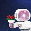 Non-Toxic 1867Pcs Astronaut Building Block Spaceman Model Assembly Bricks Toys With Light Desktop Decoration Kids Toys Birthday Gifts