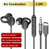 HiFi Wired Headphones 3.5mm/Type-C Not In Ear Headphones USB C Type Ear Clip Headphones Sport Use