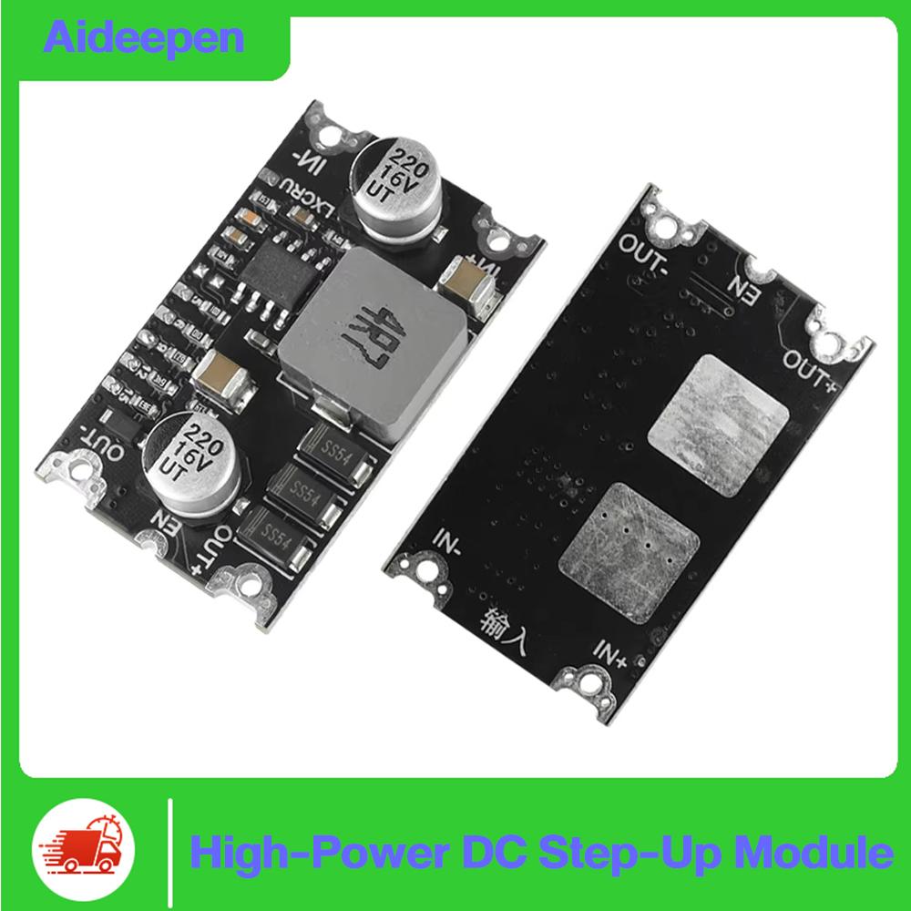 6A High-Power DC Step-Up Module DC 3-15V to 5V/6V/9V/12V/15V Short-Circuit Protection with TVS for DIY Power Supply