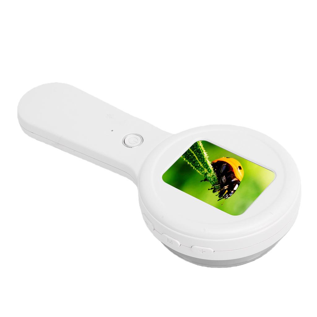Microscopio Digitale Portatile Schermo da 2,0 Pollici Lente d'Ingrandimento Digitale Portatile Ingrandimento 200X 16 Luci LED Anti-vibrazione