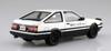 Aoshima Bunka Kyozai Initial D Takumi Fujiwara AE86 Trueno Project D Specification Scale Plastic Model No.1 1/24
