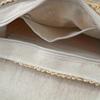 Vintage Woven Straw Messenger Bag, Small Papyrus Crossbody Bag for Women, Retro Travel Beach Bag with Adjustable Strap