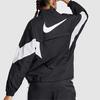 Nike Casual Sports Spliced Stand Collar Jacket Women Jacket Black White CN6918-010