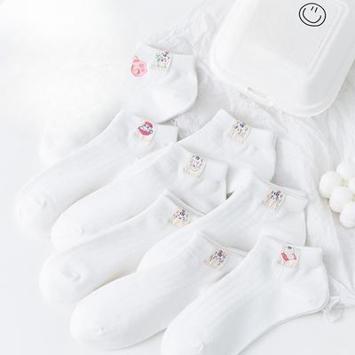 Meias de Barco Femininas de Verão Estilo Fino com Ajuda Baixa Adorável Boca Rasa Absorventes de Suor