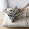 Navy Marbled Polyester PillowcaseSuitable for sofa car bedroom decorative cushion cover pillow cover