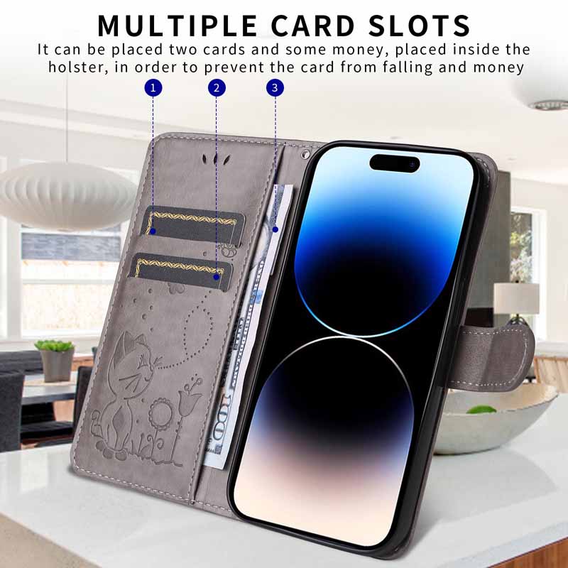 Leather Case For Samsung Galaxy A06 A07 A02 A03 Core A04 A04S A04E A05 A05S M23 M33 M53 M54 M15 M35 M55 Flip Wallet Card Cover