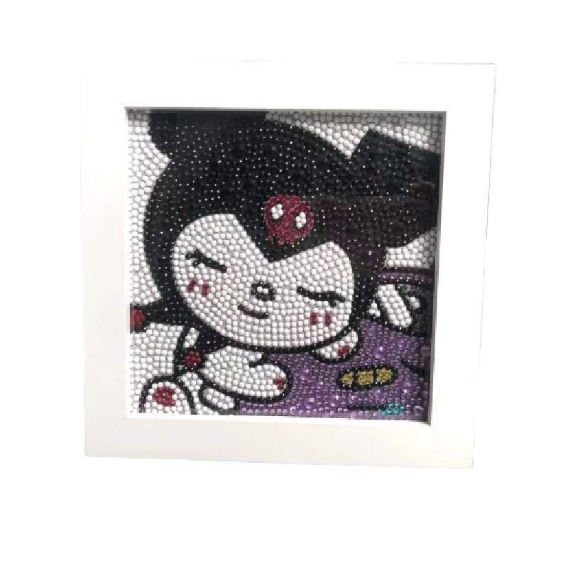 Neues Cartoon-PVC-Stick-Diamantgemälde mit Kunststoffrahmen Perfektes Geburtstagsgeschenk für Kinder und Erwachsene