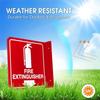 A60zfire Extinguisher Projecting Sign, Acrylic L-Shaped 6" X 6", Two-Sided With Down Arrow, Includes Screws, Home Office 4Pcs Se