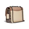 Coach Madison 23 Camellia Metal Buckle Flap Chain Studded Snake Detail Leather Crossbody Bag Medium Women crossbody bag Milk-Tea C3758-V5SNE