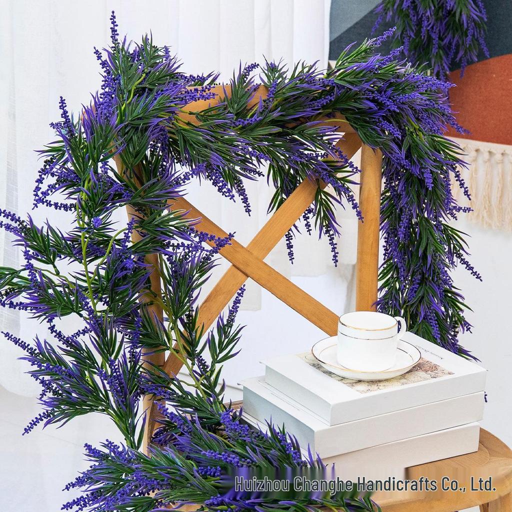Simulation Lavender Vine Decor for Fireplace and Scene Setting
