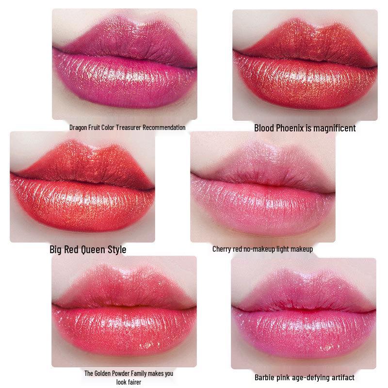 Cosnini Small Makeup Pearly Shimmer Lipstick In Rose Purple Dragon Fruit Shade - Long-lasting, Non-Transferable.