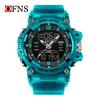OFNS 6323 Men Electronic Watch Trendy Fashion Sport Waterproof Date Pointer Digital Analog Dual Display Wrist Watch for Student