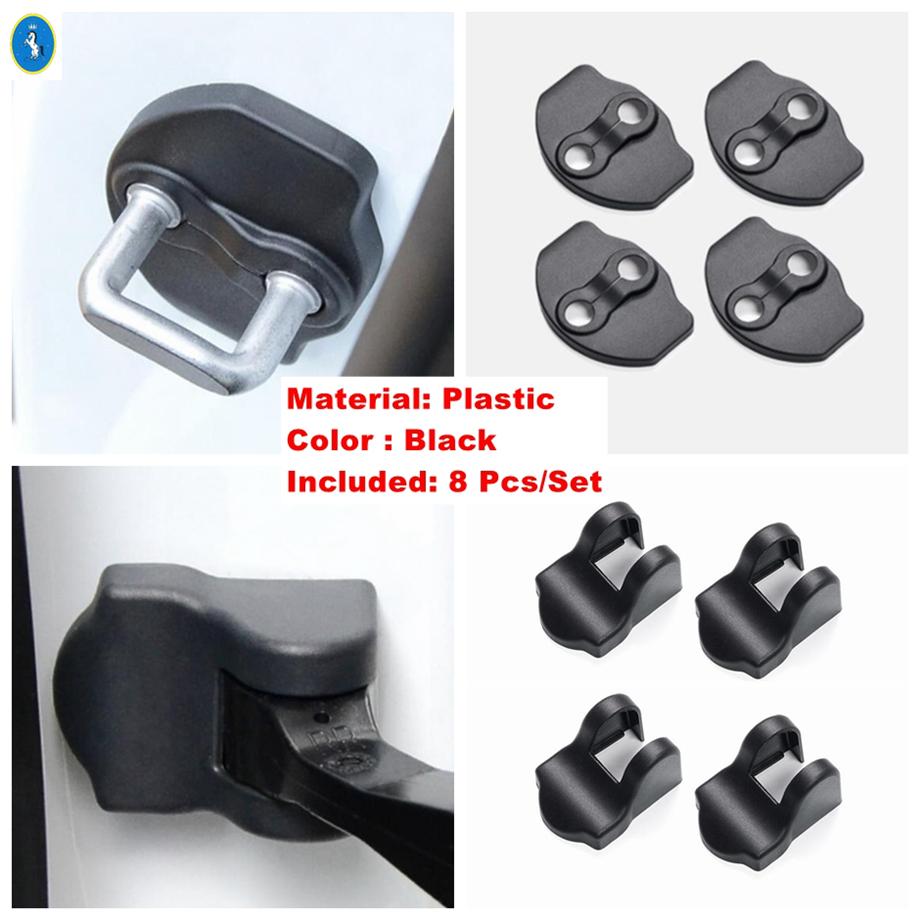Car Door Lock Protective Cover Trim For Tesla Model Y  - 2024 Protect Door Lock Stopper Limiting Black Plastic Accessories