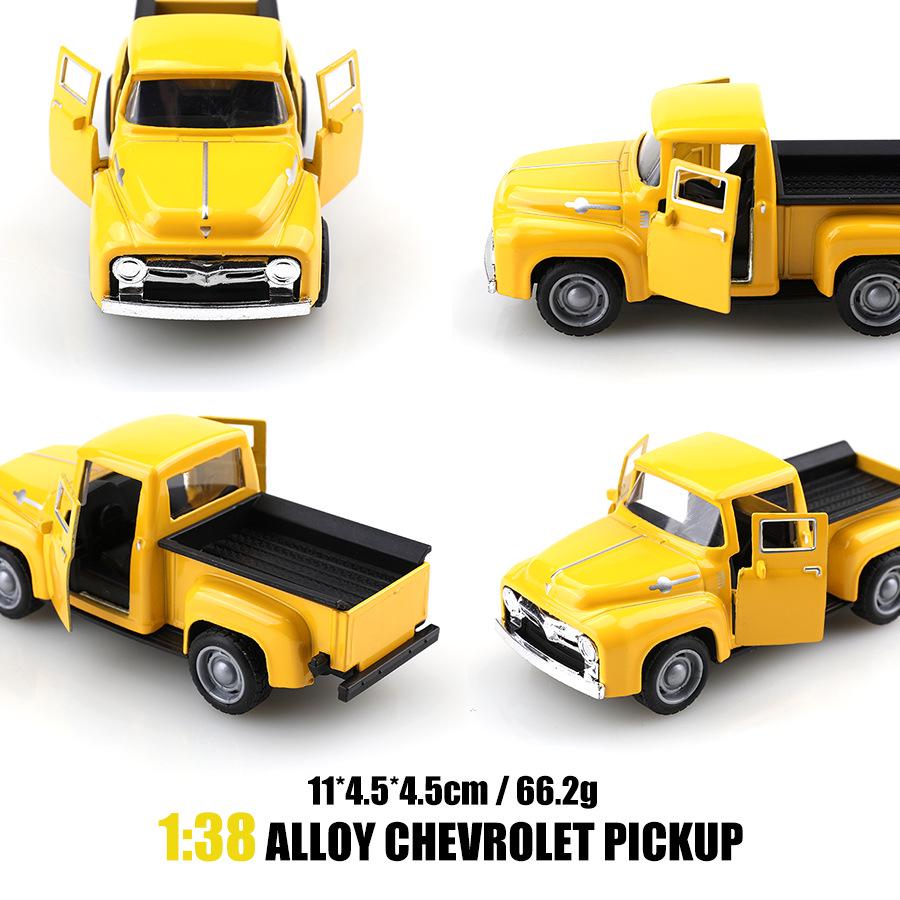 Vintage Red Retro Alloy Pickup Truck Model Toy by Miyanishi Tatsuya