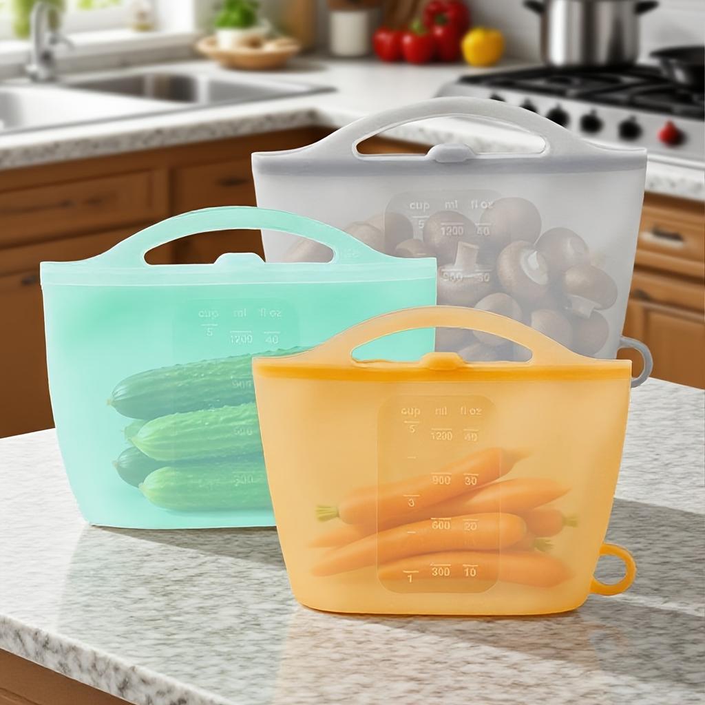 4 Stück Auslaufsichere Silikon-Lebensmittelaufbewahrungsbehälter mit bunten Deckeln – BPA-frei, Spülmaschinenfest, Perfekt für Küche, Kühlschrank, Reise & Bürogebrauch