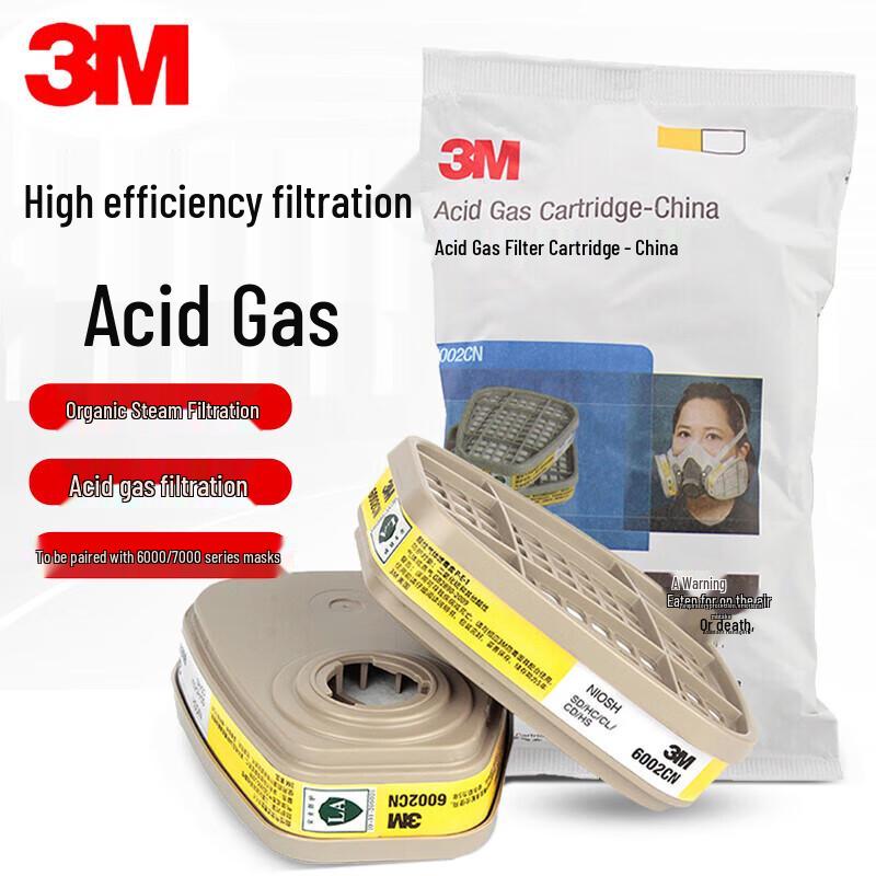 3M 6002CN Respirator Filter Cartridge One Size