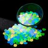 50/100/200pcs Glow In The Dark Pebbles Resin Luminous Stones For Landscape Garden Paths Potted Plants Parks Aquarium Decor