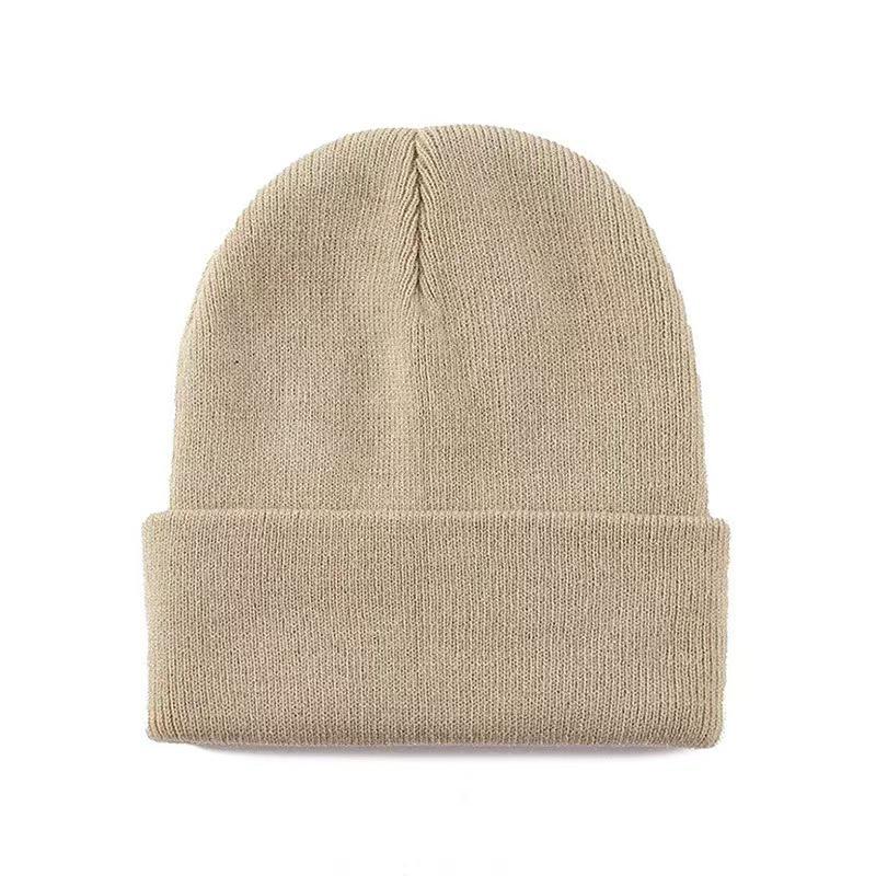 Fluorescent Knit Wool Hat: Versatile, Trendy, Solid Color for Men & Women, Perfect for Autumn & Winter. Warm Pull-On Candy Color Cold-Weather Hat.