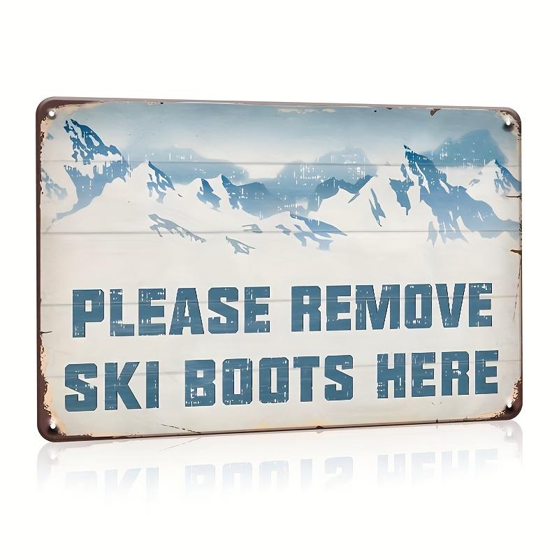

Vintage Ski-Themed Metal Tin Sign 12x8 - Perfect Wall Art for Home, Room & Ski Resort Decor | Ideal Gift for Skiers 20x30cm（7.8x11.8inch）