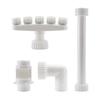 Universal Aquarium Air Flow Control Valve Kit, Multi-Way Adjustable Plastic Splitter with Tubing Connectors for Fish Tanks