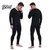 Anti-static Thermal Suit Plush Lined Underwear Set Winter Men 2 Pcs/Set V Neck Seamless Long