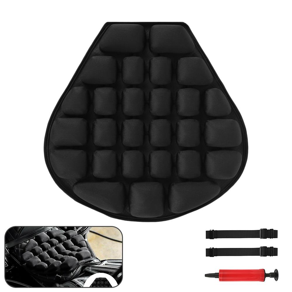 Motorcycle 3D Cushion Pad Motorcycle Cushion Pad with Non-Slip Bandages Fixed Pillow Durable Sunscreen Comfort Gel Seat A