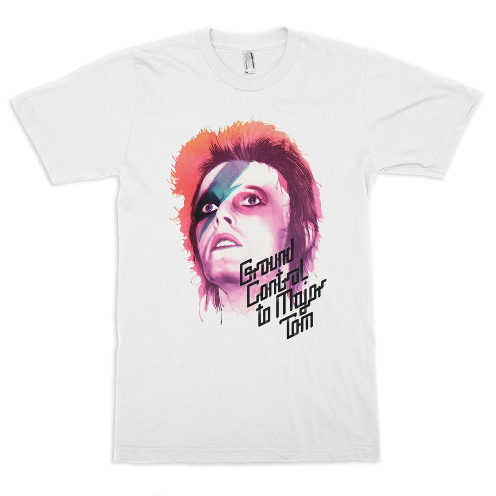 David Bowie Ground Control to Major Tom T-Shirt, Men s and Women s Sizes Tee 3XL