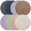 Dining Table Accessories 33cm Round Mats Casual Dining Easy Clean Placemats Elegant Dining Decor Flexible Table Placemats