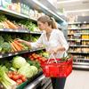 Shopping Baskets, 20 PCS, 21L Stackable PE Plastic Grocery Baskets with Handles, Dense Mesh Structure, Holds up to 9.07kg, Portable for Grocery,