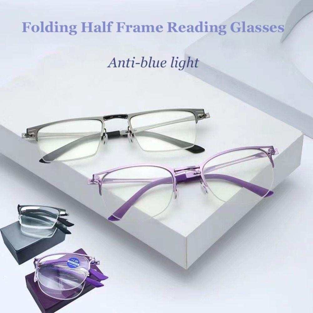 Складные очки для чтения с футляром с защитой от синего света — фото 3