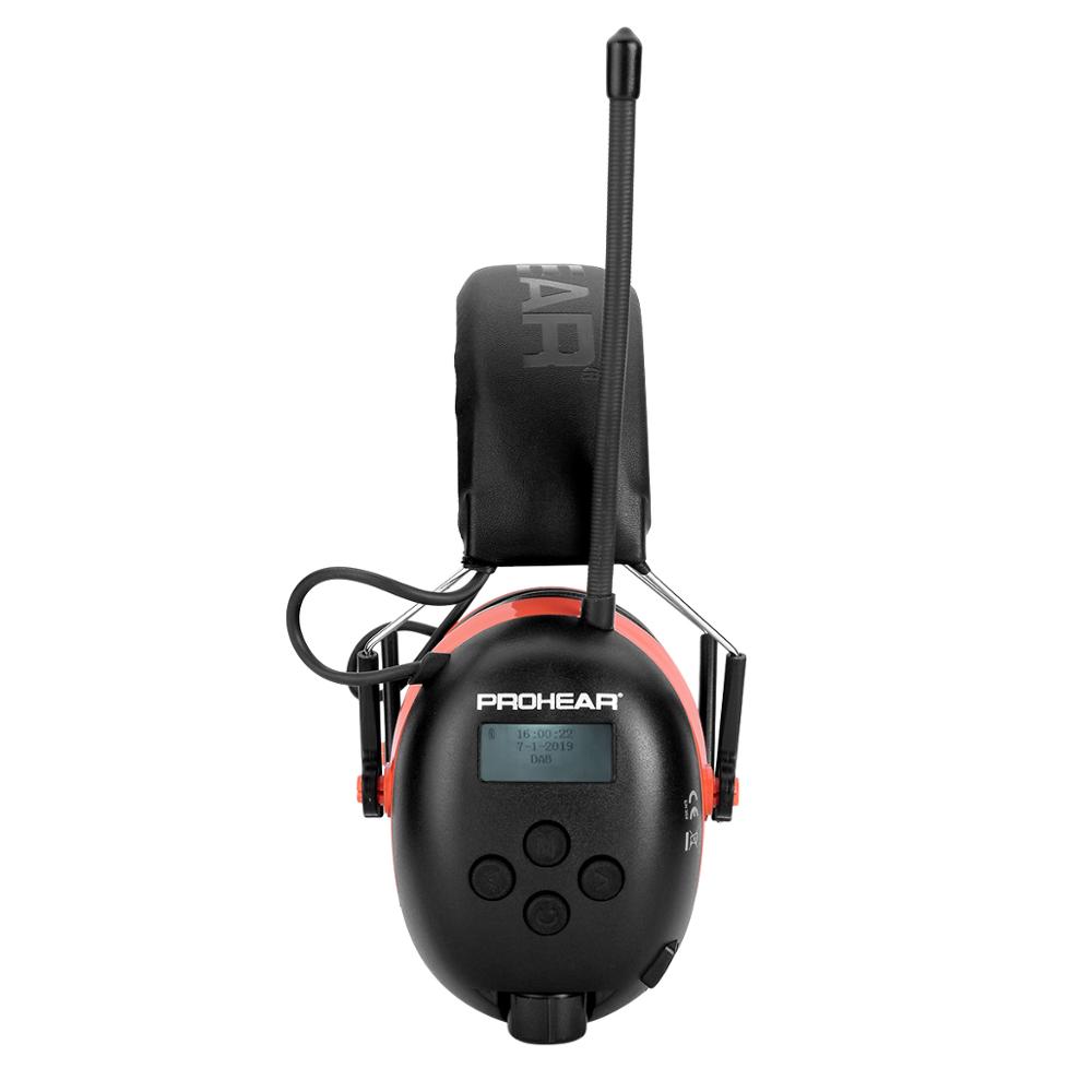 ZOHAN Electronic  Bluetooth 5.0 DAB/FM Radio Earmuffs With 2000 mA Rechargeable Battery For Weeding Noise Reduction Adjustable