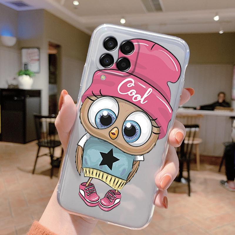 For Samsung Galaxy M33 5G Case Cute Cat Cartoon Protective Soft Silicone Phone Cases For Samsung M 33 GalaxyM33 Bumper Clear Bag